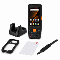 Комплект ТСД MERTECH MovFast S40 Android 13, 4GB/64GB (кредл с передачей, чехол, стекло, ремешок) картинка от магазина Кассоптторг