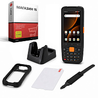 Комплект для маркировки ТСД MERTECH MovFast S40, арт. 10014 (кредл с передачей, чехол, стекло, ремешок) + ПО Клеверенс Магазин 15 картинка от магазина Кассоптторг